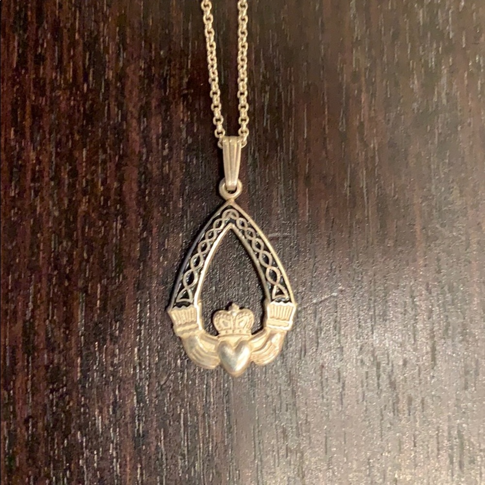 Irish claddagh necklace